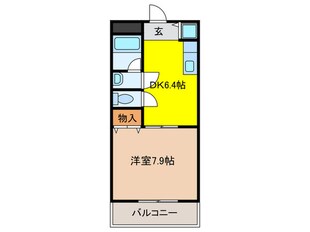 ハーブプラザ和泉鳥取Ⅲ番館の物件間取画像